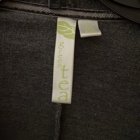 Green Tea Women’s Gray Cardigan XXL - Picture 3 of 6